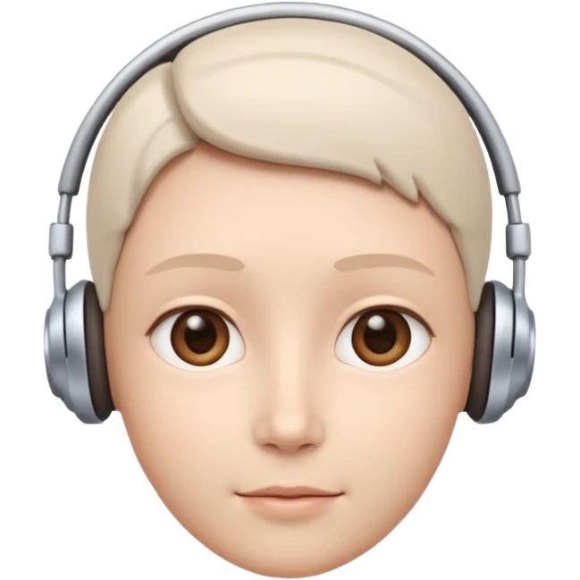 AI Call Agent human-like Cyber AI face, warm, calm and friendly.
Soft human AI face with a listening, welcoming expression, minimal facial lines, calm eyes. emoji