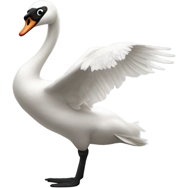 Swan twerking emoji