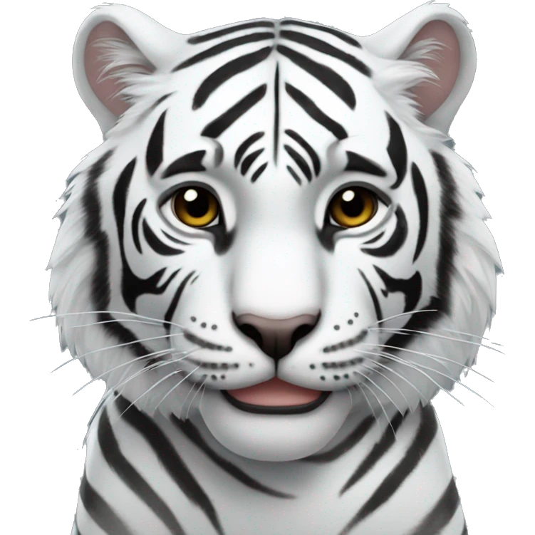 white tiger with black panther emoji