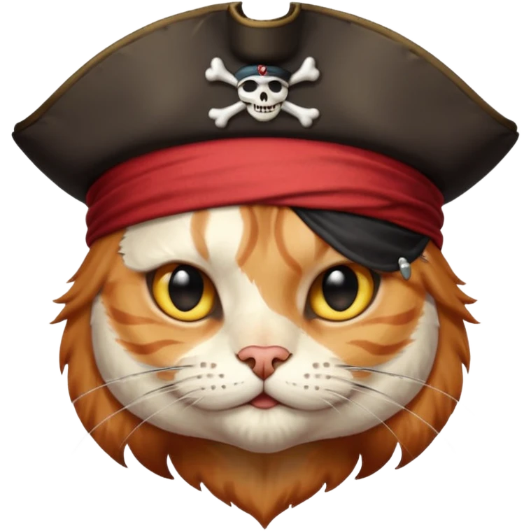 pirate cat face with human body emoji