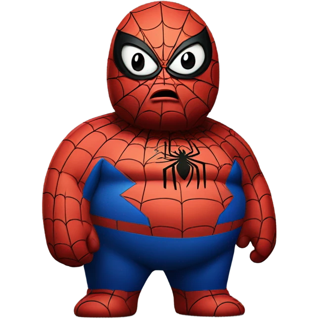 heartbroken fat Spider-Man emoji
