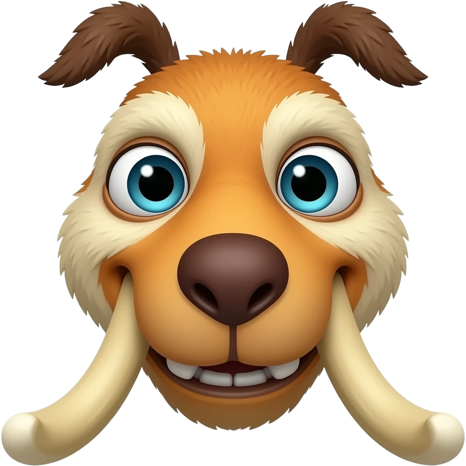 Sid from ice age face only emoji