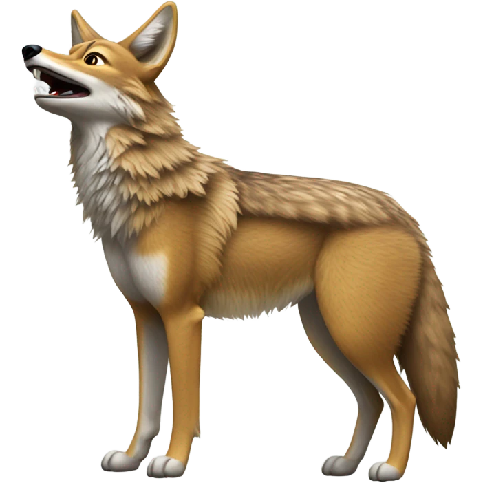 Coyote howling emoji
