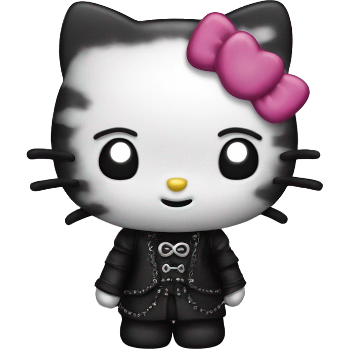 gothic hello kitty emoji