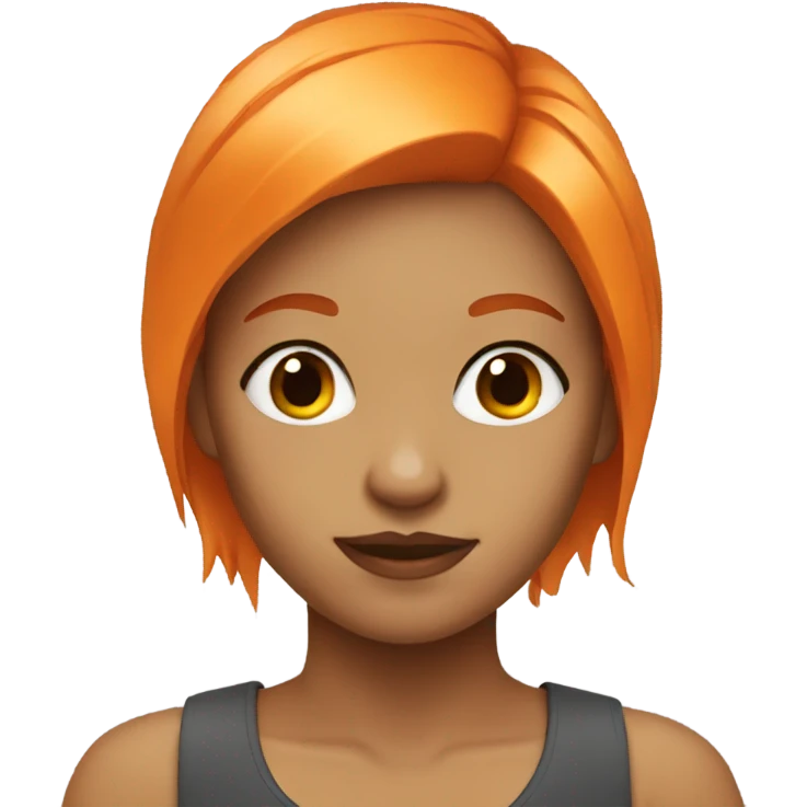 girl with orange hair emoji