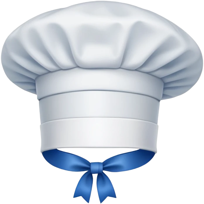 blue ribbon chef's hat emoji