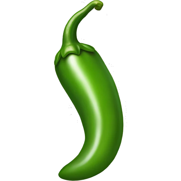 Green chili pepper emoji