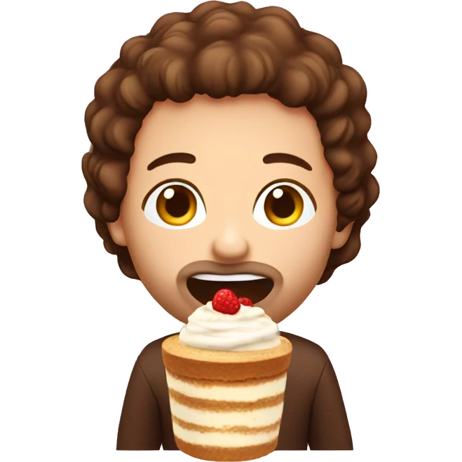Me eating tiramisu  emoji