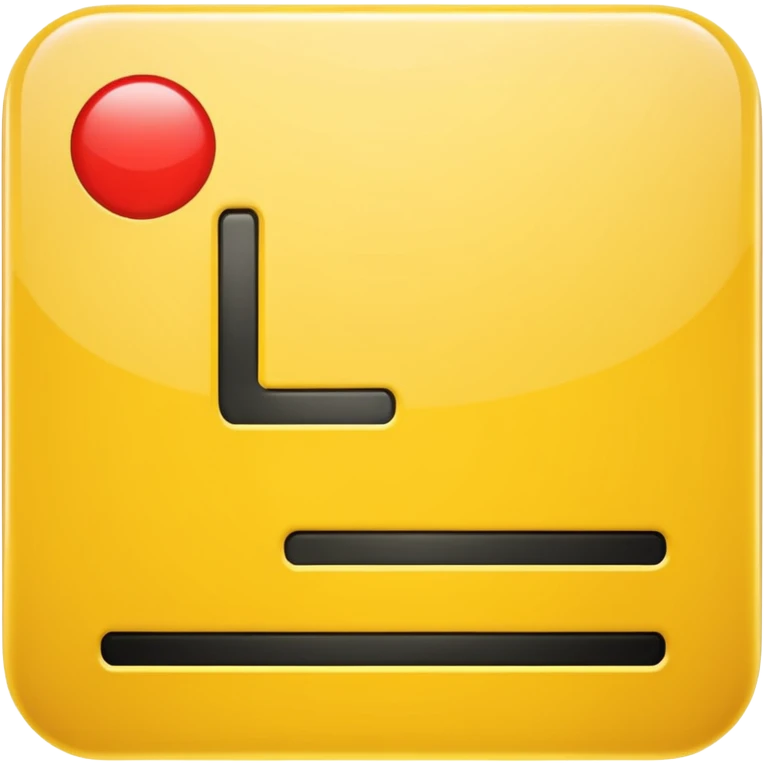  L plate emoji with yellow background  emoji