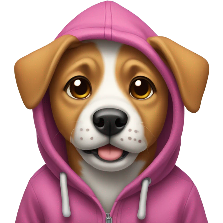 Dog in hoodie emoji