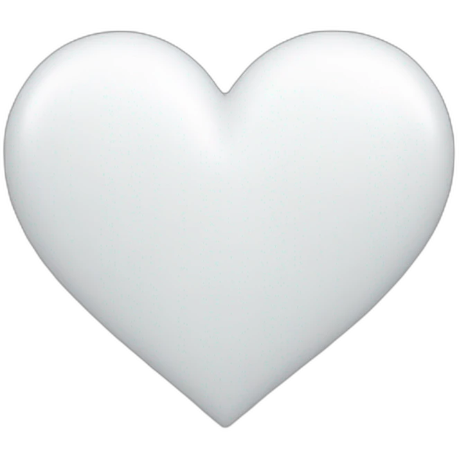 White heart emoji