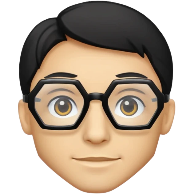 hexagon glasses emoji