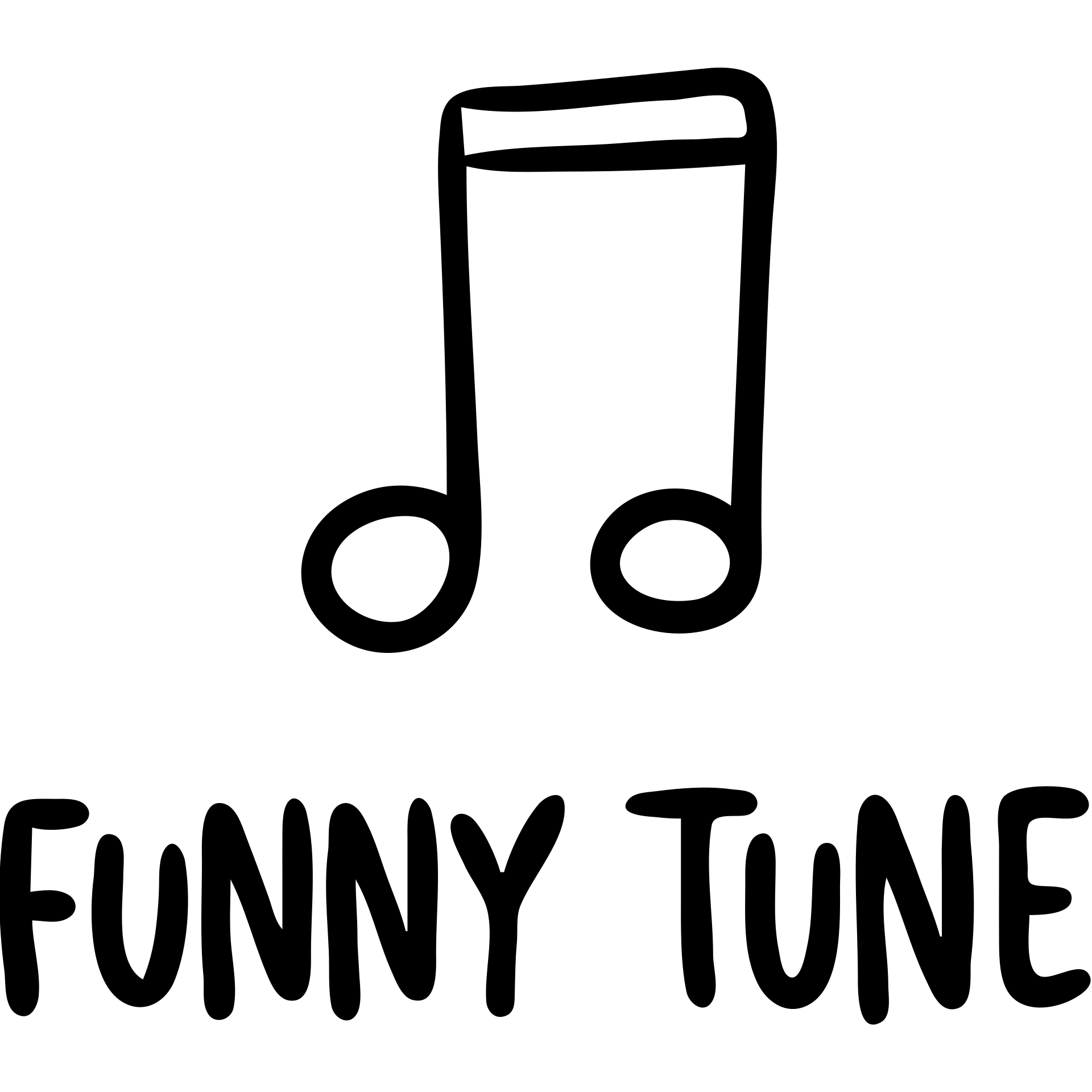 Music note icon with "FUNNY TUNE" text emoji