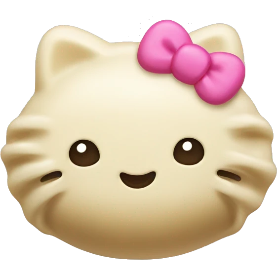 hello Kitty dumpling emoji