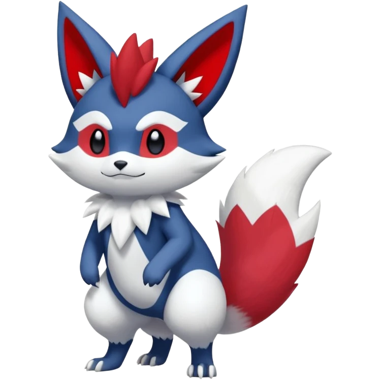 Meowstic-Zangoose-Fakémon-hybrid-creature (full body)  emoji