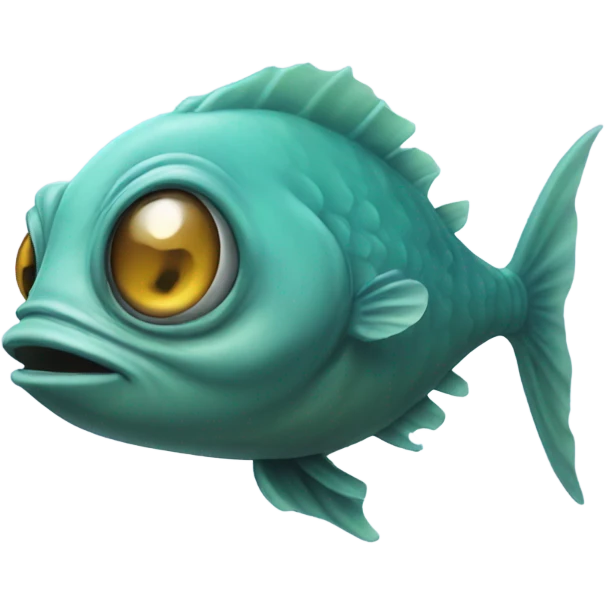 An alien that looks like a fish emoji