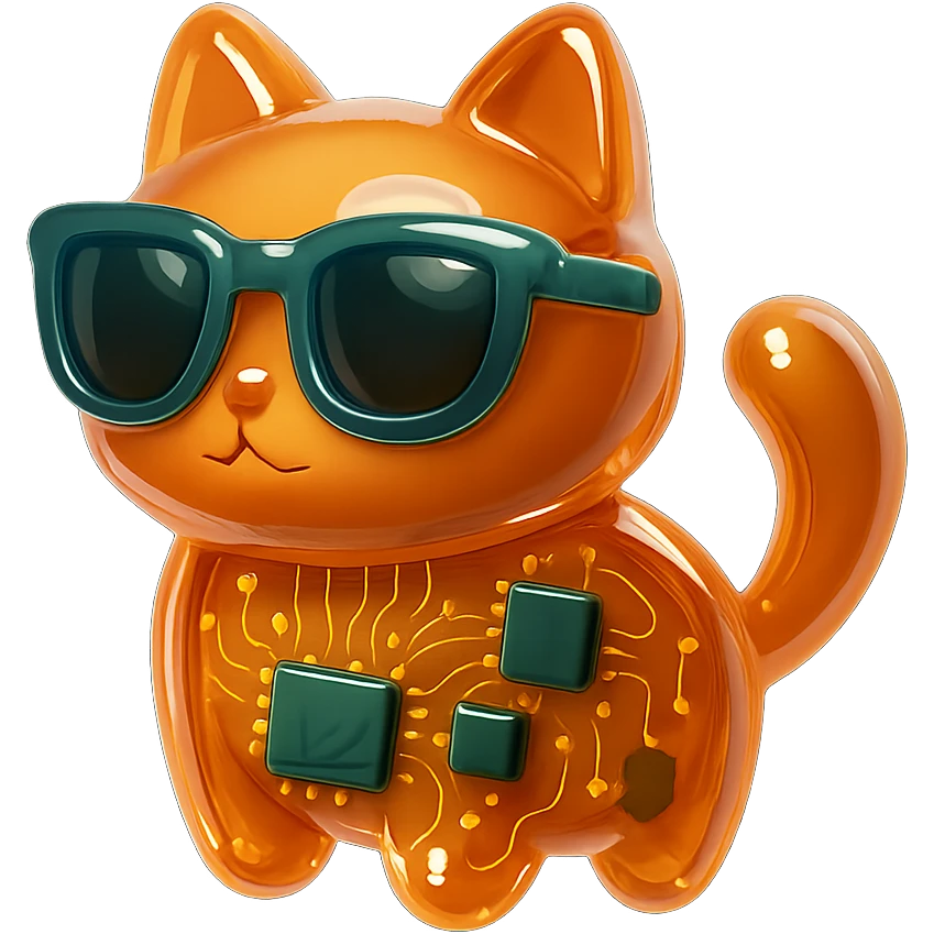 Cat wearing sunglasses emoji