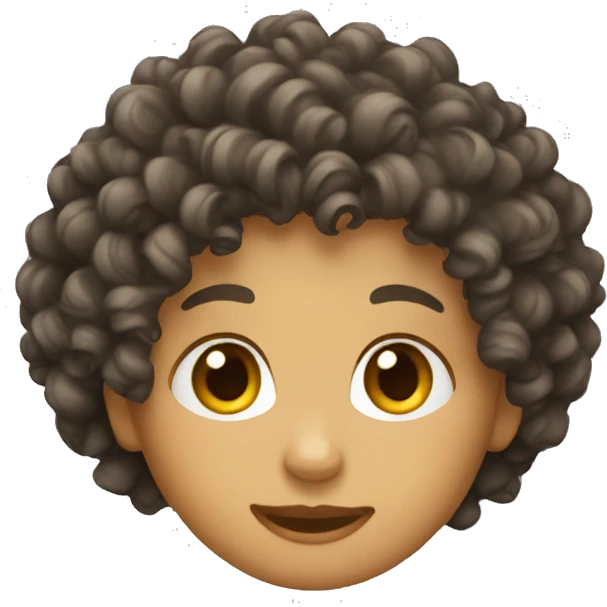 Curly hair emoji