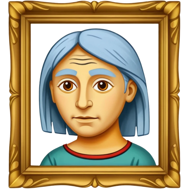 picasso painting frame emoji