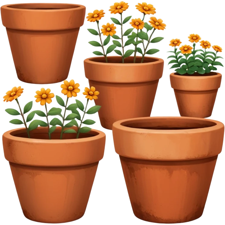 flower pots emoji
