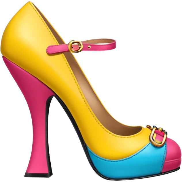 Moschino spam design can shoe   emoji