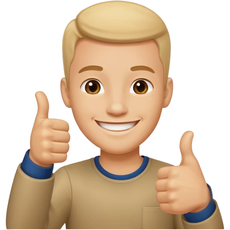 Thumbsup man emoji