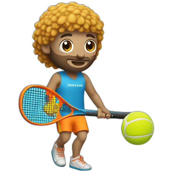 Padel-player-in-sea emoji