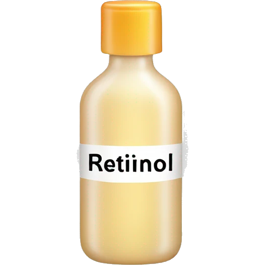 
bottle labeled retinol emoji