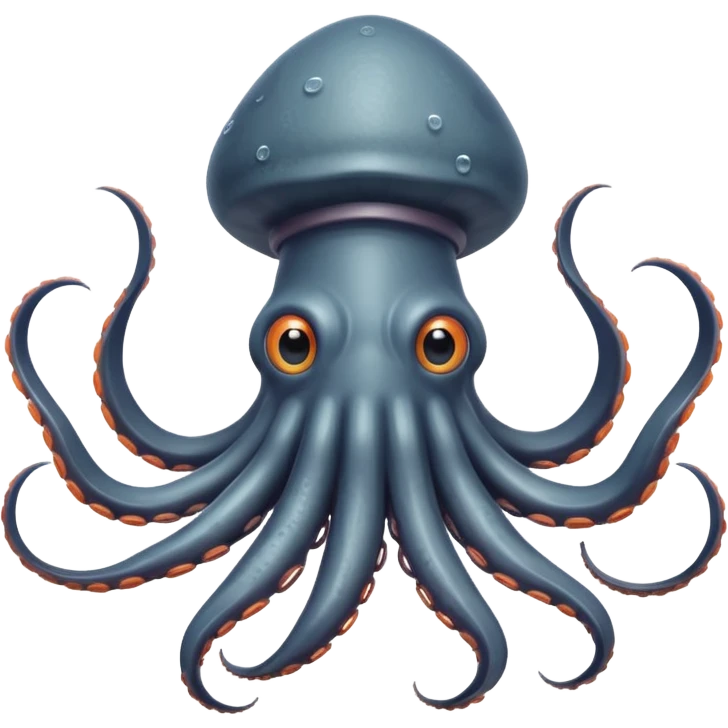 Giant Squid – Huge squid with long curling arms emoji