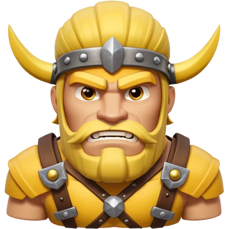 BARBARO DE CLASH OF CLANS QUE TIENE PELO AMARILLO emoji