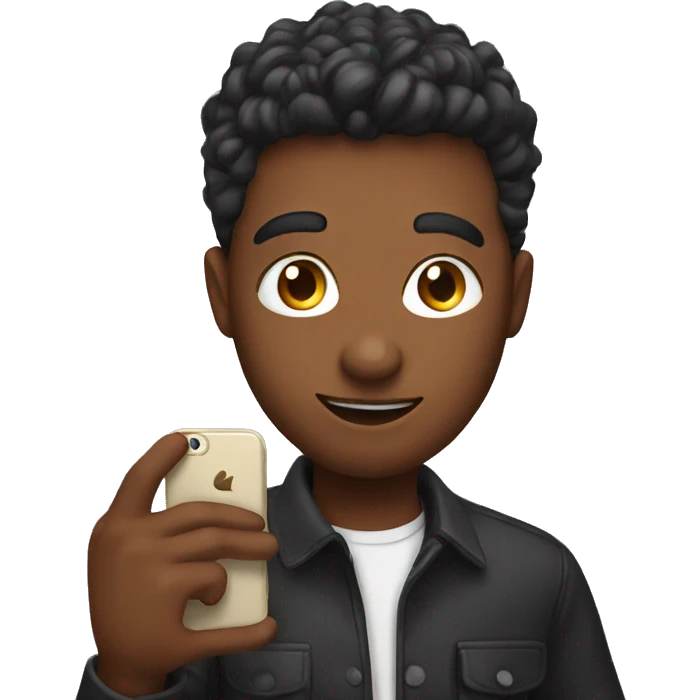 selfie with phone emoji