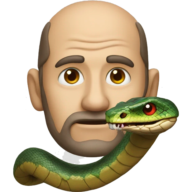 Snake head with man emoji
