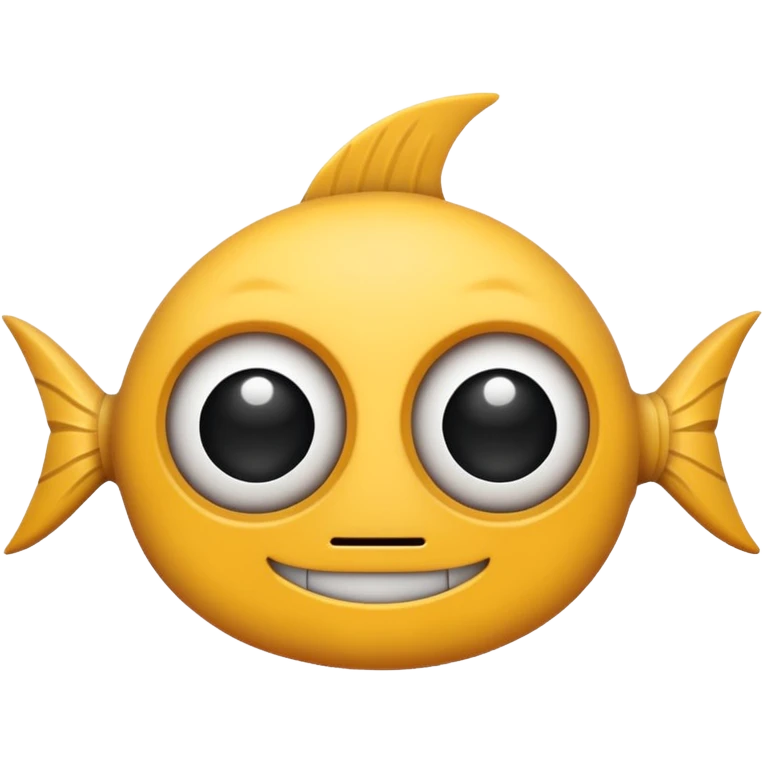 ios fishbone emoji x eyes emoji