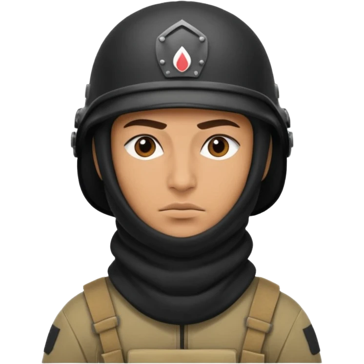 
Iraqi soldier in helmet and balaclava emoji
