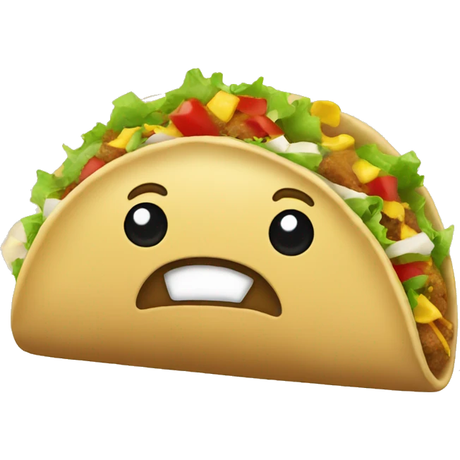 Taco wrapped in a bow emoji