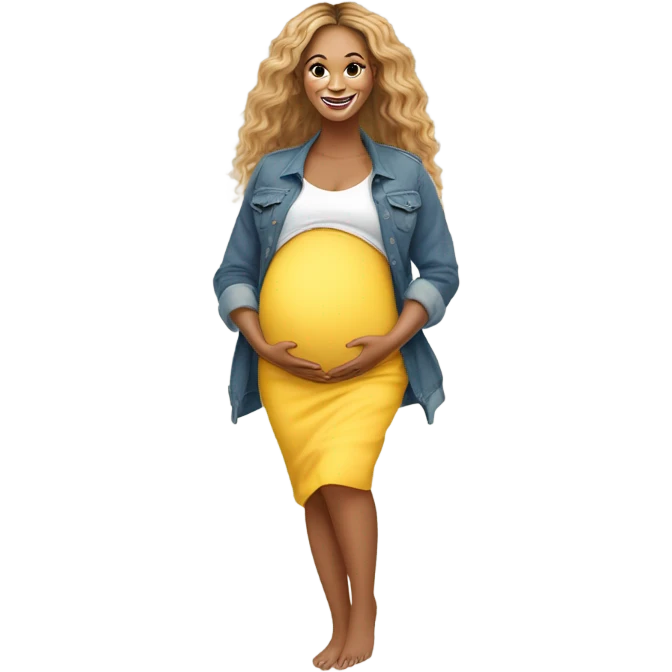 BEYONCE pregnant  emoji