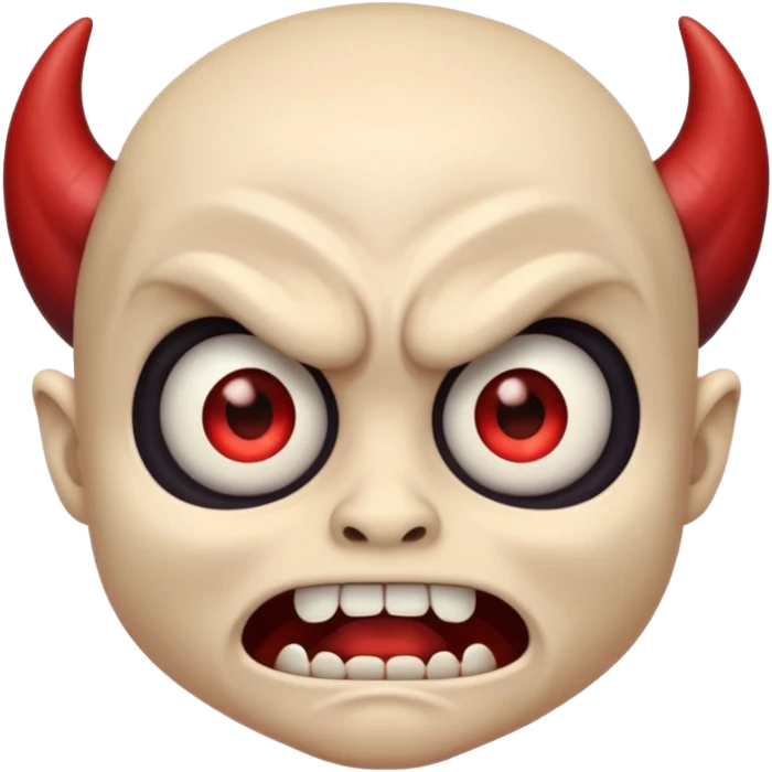 very scared demon memoji emoji