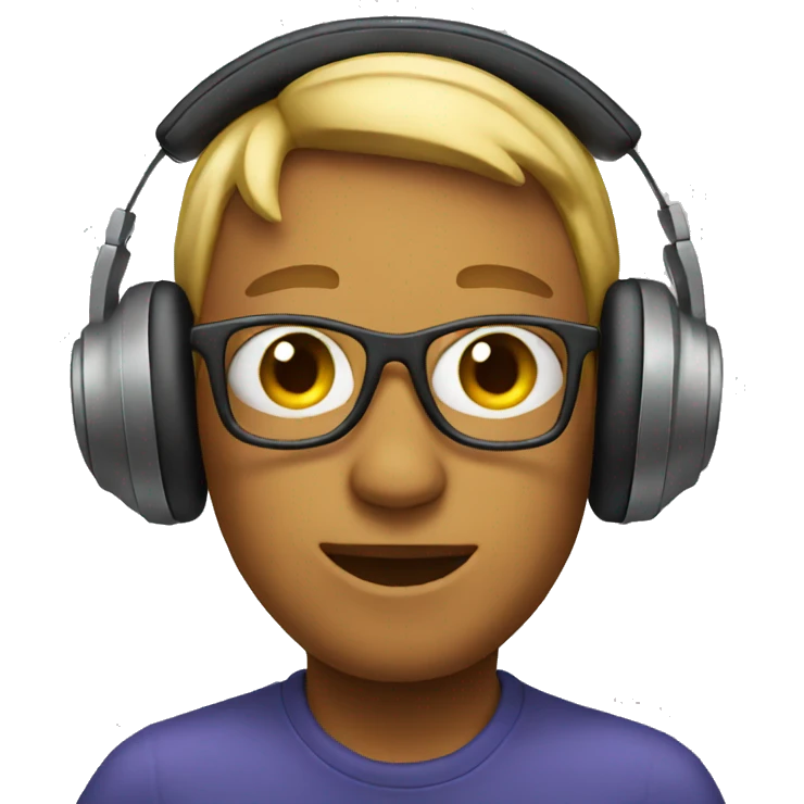 Emoji wearing headphones emoji