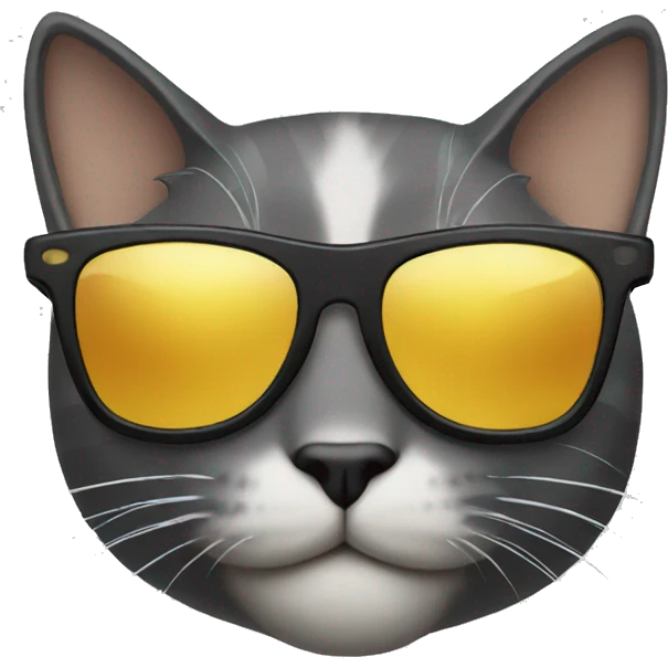 Cat with sunglasses emoji