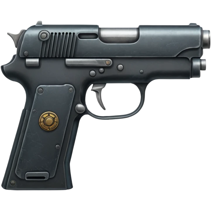 realistic pistol emoji