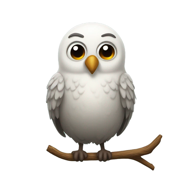 Eule mit ein Herz  emoji