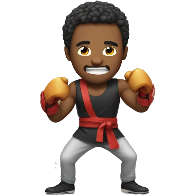 man is fighting emoji