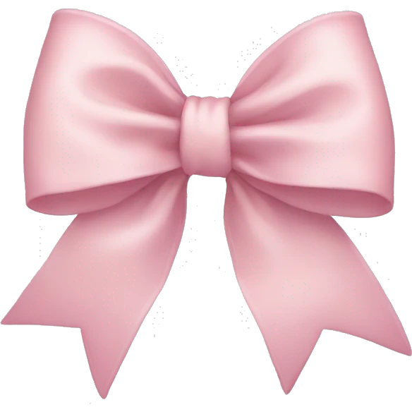 light pink bow emoji