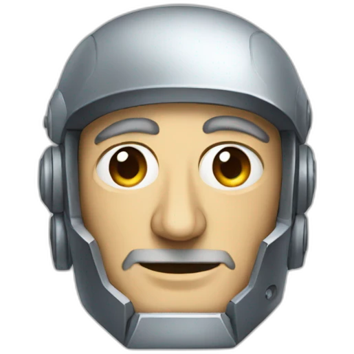 Robot looks like robert de niro emoji