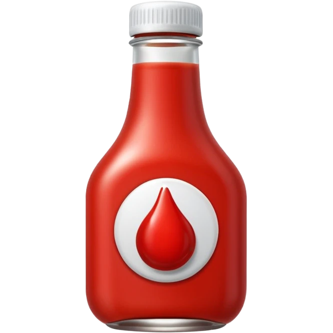 en ketchup som är kär emoji