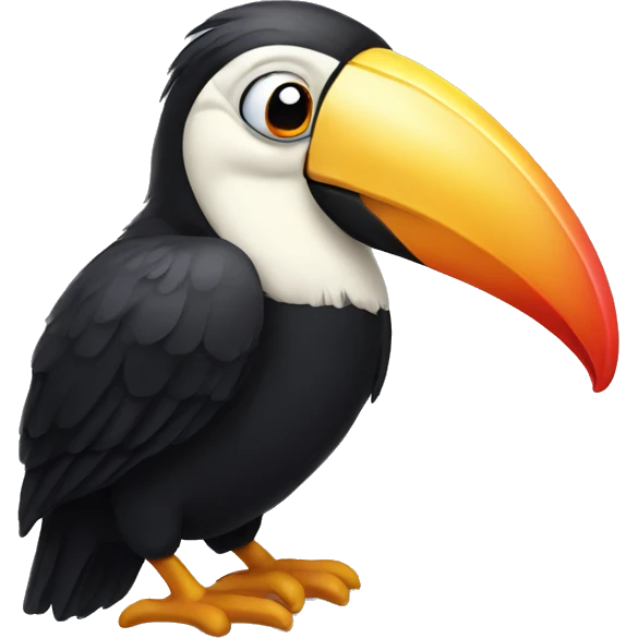 an tired toucan with white beard emoji