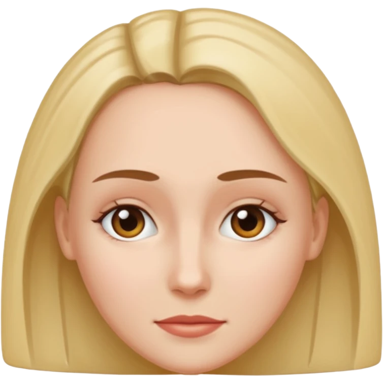 close-up of woman forehead, only face, no body, zoomed in emoji