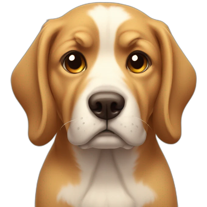 Dog sad emoji