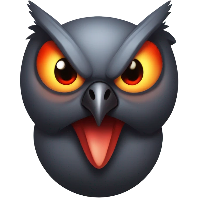 Evil Duolingo bird emoji