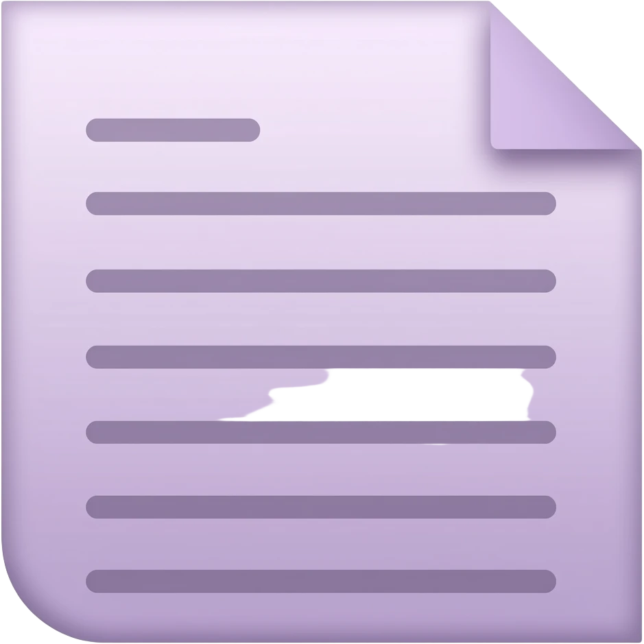 document with violet emoji